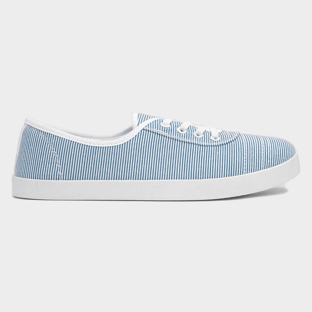 Pippa Womens Multi Stripe Canvas Shoe