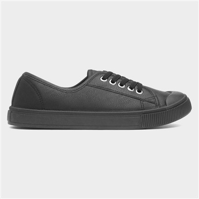 Womens Black Canvas Shoe