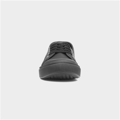 Penny Womens Black Canvas Shoe