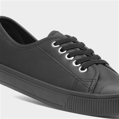 Penny Womens Black Canvas Shoe