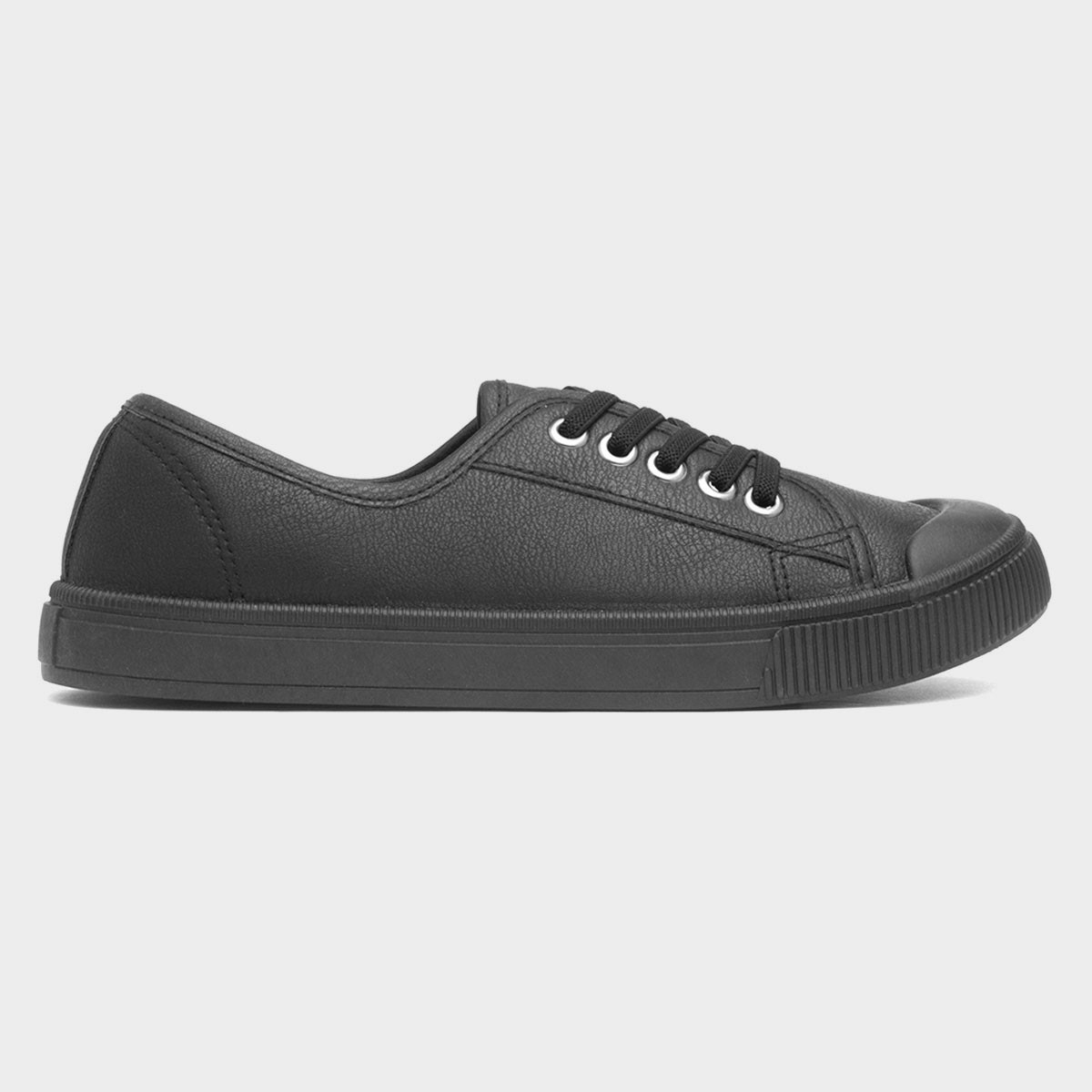 Penny Womens Black Canvas Shoe
