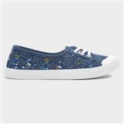 Lilley Phoebe Womens Blue Flower Print Canvas (Click For Details)