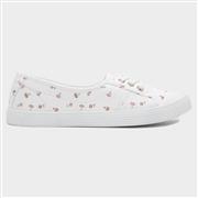 Lilley Phoebe Womens White Flower Print Canvas (Click For Details)