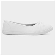 Lilley Womens White Slip On Canvas (Click For Details)