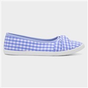 Lilley Womens Blue & White Slip On Canvas Shoe (Click For Details)