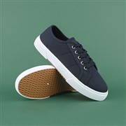 Lilley Womens Navy Lace Up Casual Canvas Shoe (Click For Details)