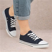 Red Fish Womens Navy Canvas Shoe (Click For Details)