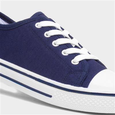 Meru Womens Navy Canvas Shoe