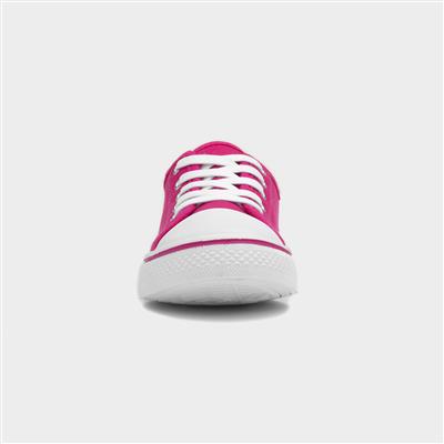 Meru Womens Fuchsia Canvas Shoe