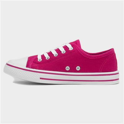 Meru Womens Fuchsia Canvas Shoe