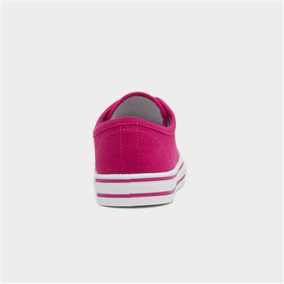 Meru Womens Fuchsia Canvas Shoe