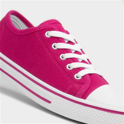 Meru Womens Fuchsia Canvas Shoe