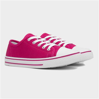 Meru Womens Fuchsia Canvas Shoe