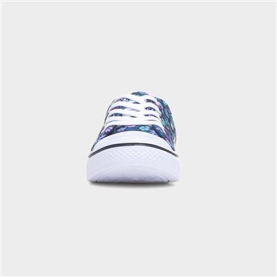 Meru Womens Multi Floral Canvas Shoe