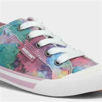 Jazzin Tie Dye Womens Multi Canvas
