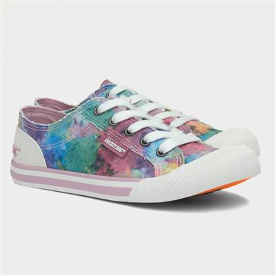Jazzin Tie Dye Womens Multi Canvas