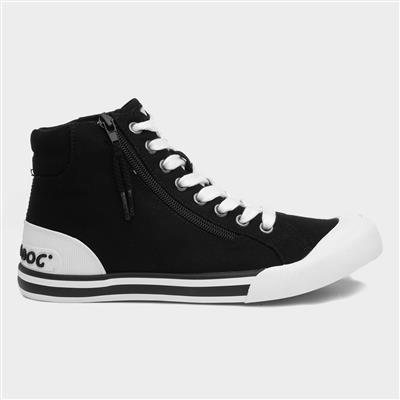 Jazzin Hi Women's Black Canvas