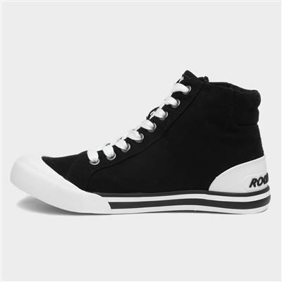Jazzin Hi Women's Black Canvas