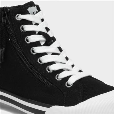 Jazzin Hi Women's Black Canvas