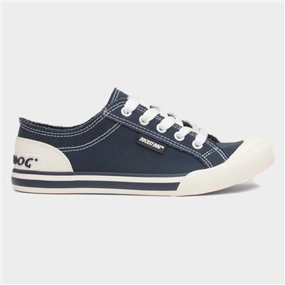 Jazzin Womens Navy Canvas Shoe