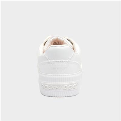 Cheery Womens White Canvas Shoe