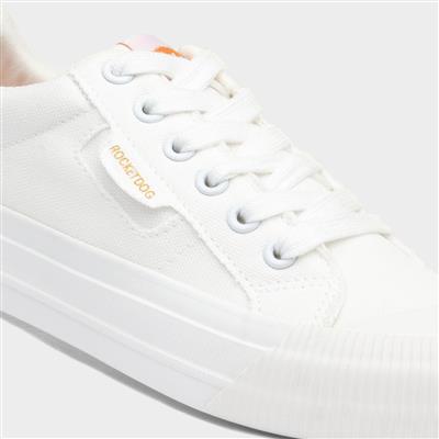 Cheery Womens White Canvas Shoe