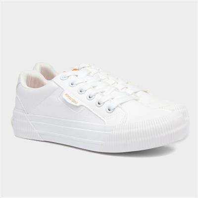 Cheery Womens White Canvas Shoe