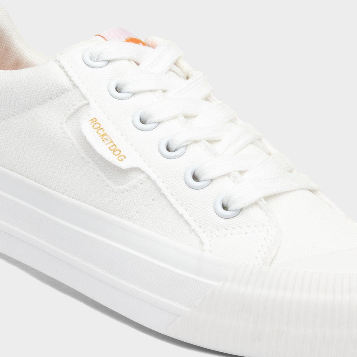 Rocket Dog Cheery Womens White Canvas Shoe168049 Shoe Zone