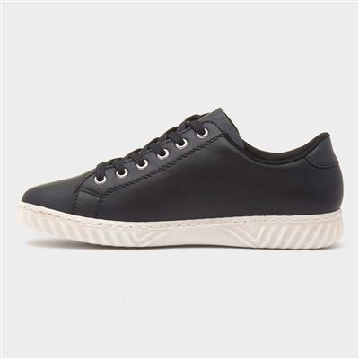 Antistress Womens Dark Navy Leather Shoe