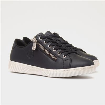 Antistress Womens Dark Navy Leather Shoe