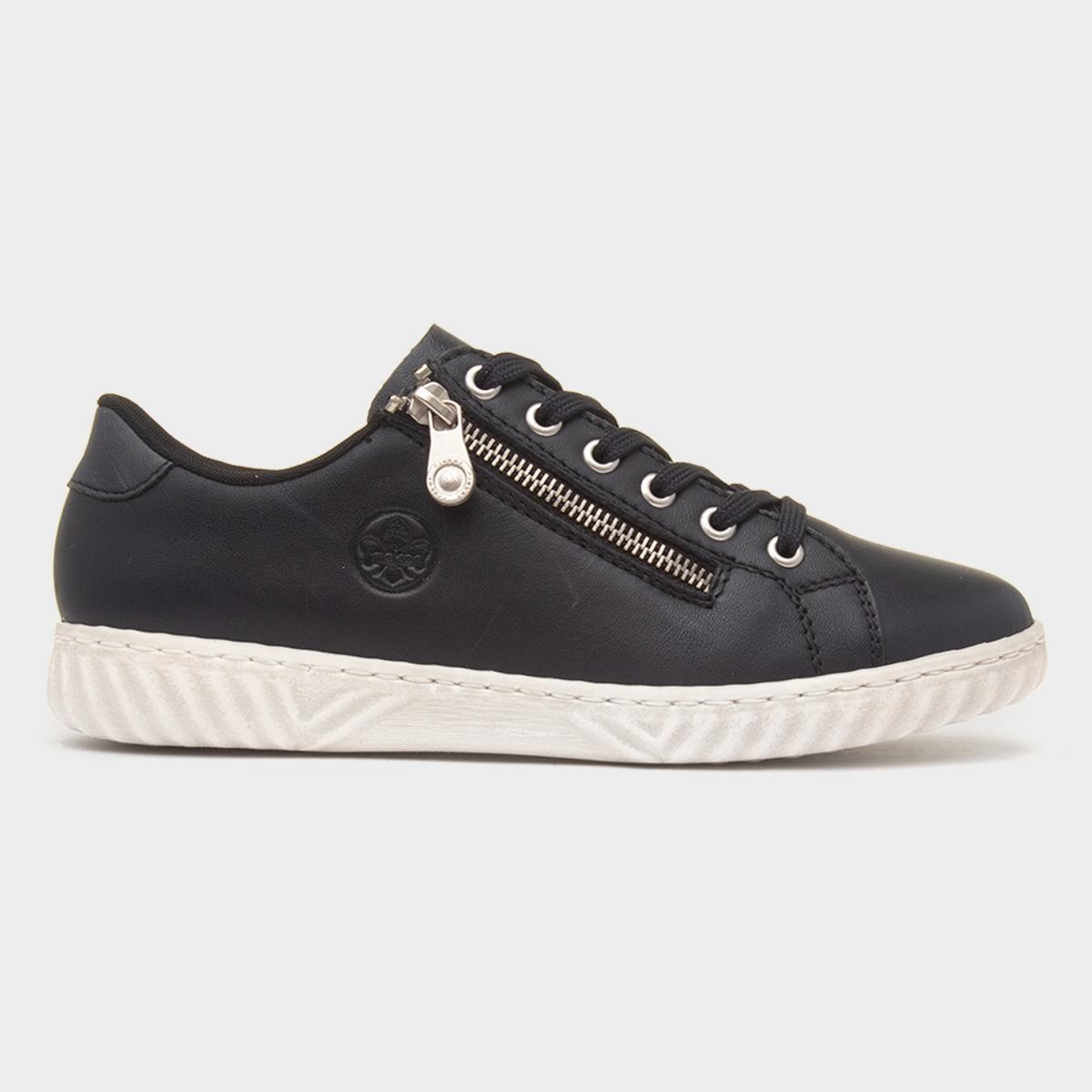 Antistress Womens Dark Navy Leather Shoe