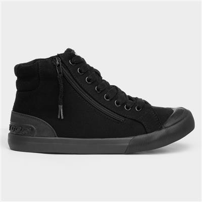 Jazzin Hi Top Womens Black Canvas