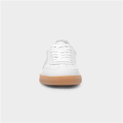 Womens White Leather Shoe