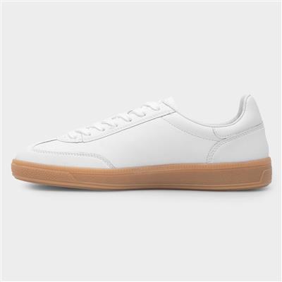 Womens White Leather Shoe