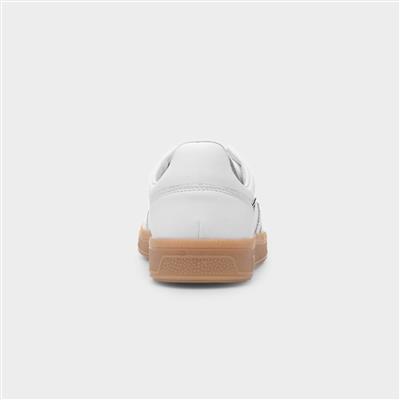 Womens White Leather Shoe