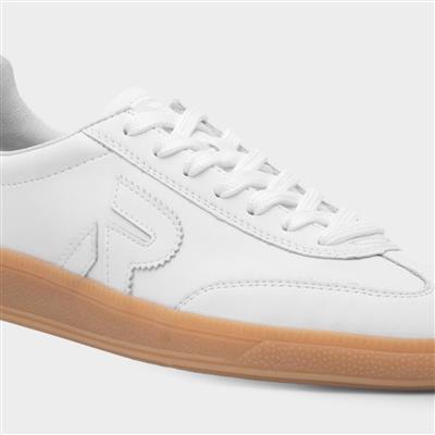 Womens White Leather Shoe