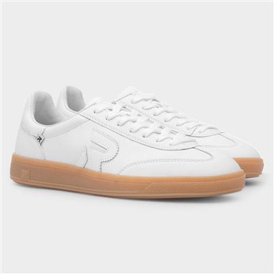 Womens White Leather Shoe