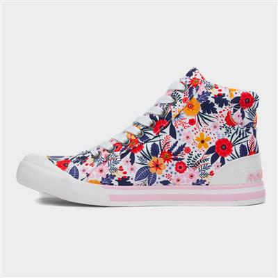 Jazzin Hi Malden Womens Floral Canvas