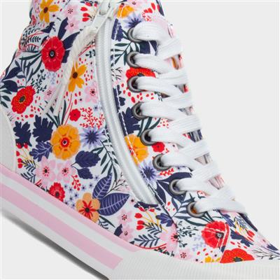 Jazzin Hi Malden Womens Floral Canvas