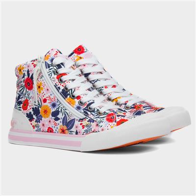 Jazzin Hi Malden Womens Floral Canvas