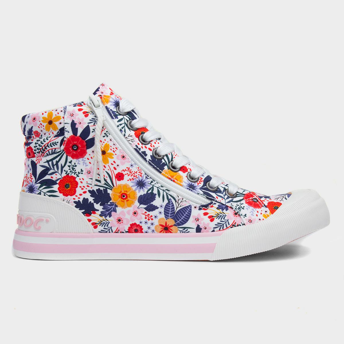 Jazzin Hi Malden Womens Floral Canvas