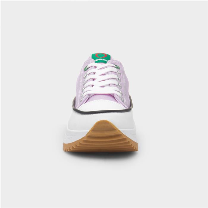 Strata Womens Lilac Platform Canvas