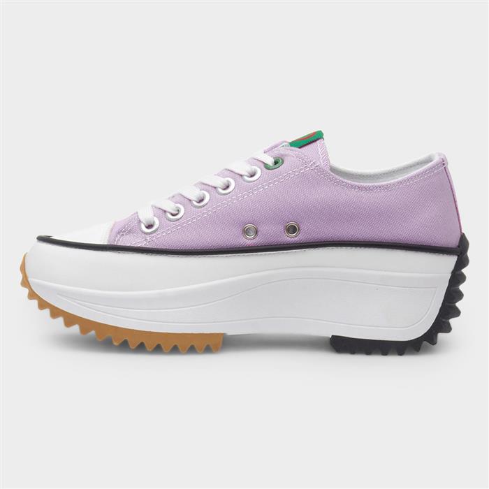 Strata Womens Lilac Platform Canvas