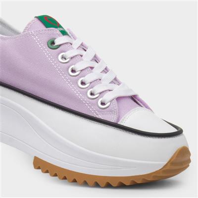 Strata Womens Lilac Platform Canvas