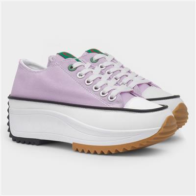 Strata Womens Lilac Platform Canvas