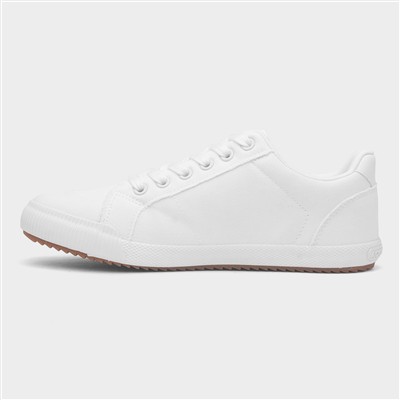 Cheery Womens White Canvas