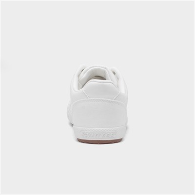 Cheery Womens White Canvas