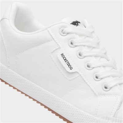 Cheery Womens White Canvas