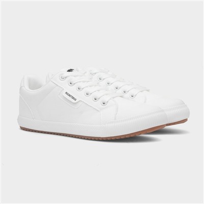 Cheery Womens White Canvas