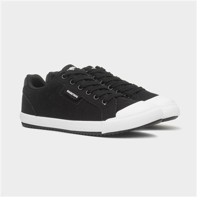 Cheery Womens Black Lace Up Canvas